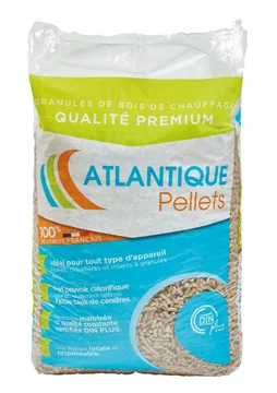 Granulés de bois, ATLANTIQUE PELLETS, sac de 15 kg