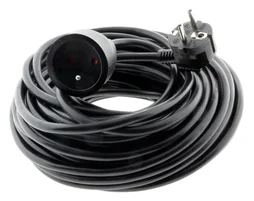 Rallonge menager 16a ho5vvf 3g1.5mm 20 metres noir zenitech