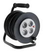 Enrouleur de bricolage 16a 4 prises ho5vvf 3g1.5mm 15 metres zenitech
