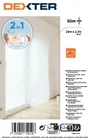Bâche de protection avec ruban de masquage DEXTER, L.20.0 x l.2.7 m