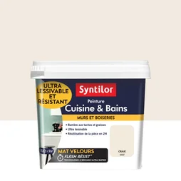 Peinture Mur Cuisine Et Bains Syntilor Craie Mat 0.75 L