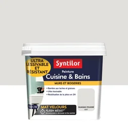 Peinture Mur Cuisine Et Bains Syntilor Nuage Poudré Mat 0.75 L