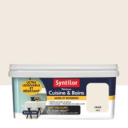 Peinture Mur Cuisine Et Bains Syntilor Craie Mat 2 L