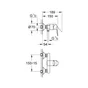 Mitigeur mécanique douche chromé Brillant, GROHE START CLOVA