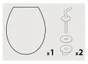 Abattant plastique thermosouple Essential, gris