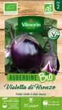 Sachet de graines aubergine violette de Florence BIO
