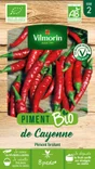 Graine potagère piment de cayenne bio VILMORIN 1 g