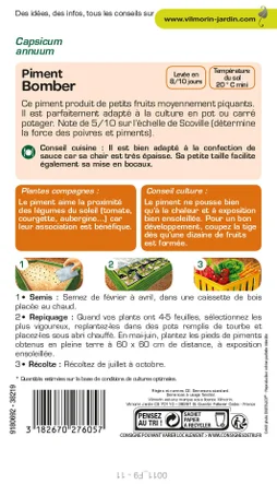 Graine potager Piment bomber VILMORIN