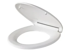 Abattant déclipsable avec frein de chute plastique thermodur fast clip, blanc
