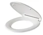 Abattant déclipsable avec frein de chute plastique thermodur fast clip, blanc