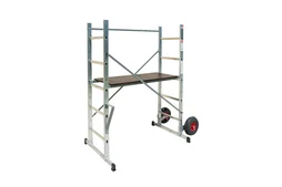 Echafaudage Aluminium Jardin Avec Roue Hailo Hauteur De Travail 3 M