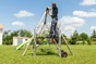 Echafaudage Aluminium Jardin Avec Roue Hailo Hauteur De Travail 3 M