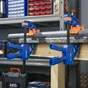 Lot de 2 serre-joints 1 main DEXTER, 150 mm + accessoires multi-usages