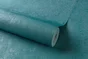 Papier Peint Vinyle Béton Métal Bleu Atoll N°3