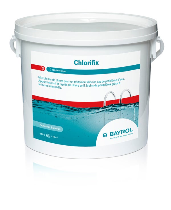 Chlore choc piscine BAYROL Chlorifix, granulé 5 kg