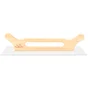 Platoir suisse en inox et manche en bois 15 x 48 cm inox dexter