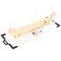Platoir suisse en inox et manche en bois 15 x 48 cm inox dexter