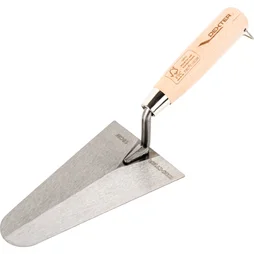 Truelle ronde en acier lame de 18 cm dexter