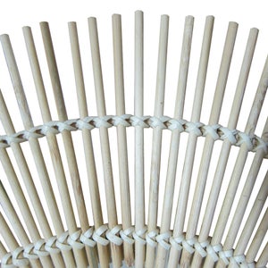 Miroir rond Bamboo naturel diam.55 cm