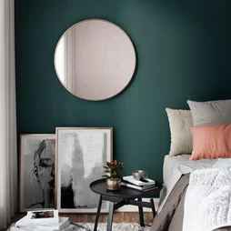 Miroir rond Glam, diam. 61 cm, doré