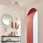 Miroir rond Glam, diam. 61 cm, doré
