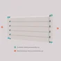 Lot De 10 Demi-Clips En Pvc Klos-Up ! Blanc L.2.5 X H.2 Cm
