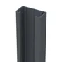 Glissière Aluminium Pour Clôture Klosup Gris, L.4 X P.2.2 X H.230 Cm