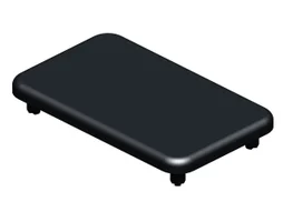 Embout Poteau Pvc Pour Clôture Klos-Up! Gris, L.8 X P.5 X H.1.2 Cm