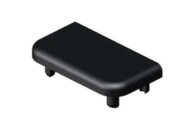 Embout Glissière Pvc Pour Clôture Klosup Gris, L.4.6 X P.2.5 X H.1.2 Cm