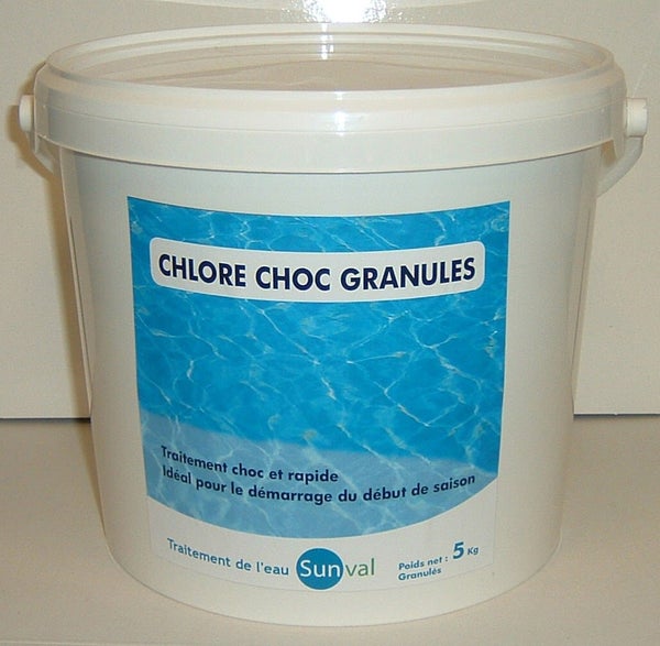 Chlore choc piscine, granulé 5 kg