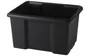 Bac de rangement empilable superposable, SUNDIS, 45 L noir