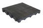 Dalle clipsable composite mixtile, anthracite, L. 41.5 x L. 41.5 cm x Ep. 45 mm