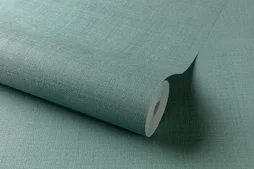 Papier Peint Vinyle Sur Intissé Textile Nacré Vert Laguna, INSPIRE