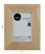 Cadre Nakato, H.15 x l.10 cm, bois chêne mat, INSPIRE