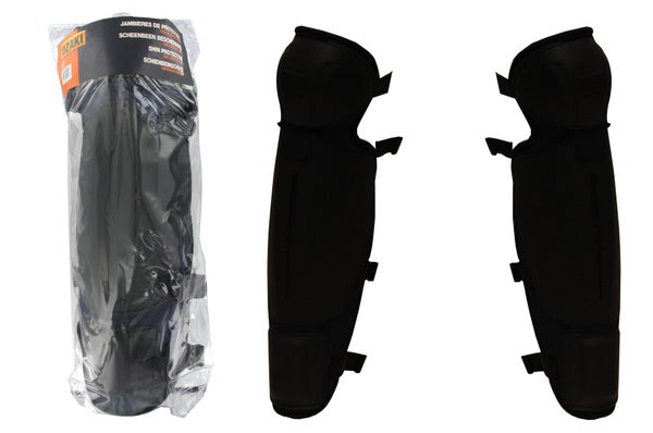 Paire de jambières de protection avec attaches clipsables et réglables EN340