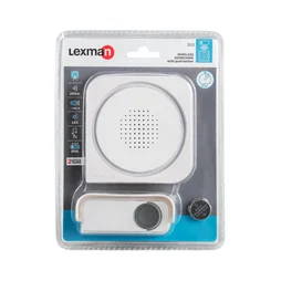 Sonnette Sans Fil Lexman Enfichable Et Flash D02, Blanc