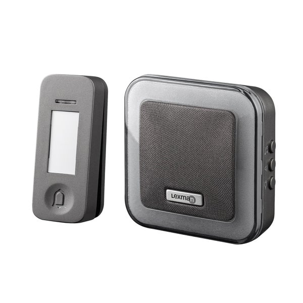 Sonnette Sans Fil Sans Pile Lexman Enfichable Et Flash D06, Argent