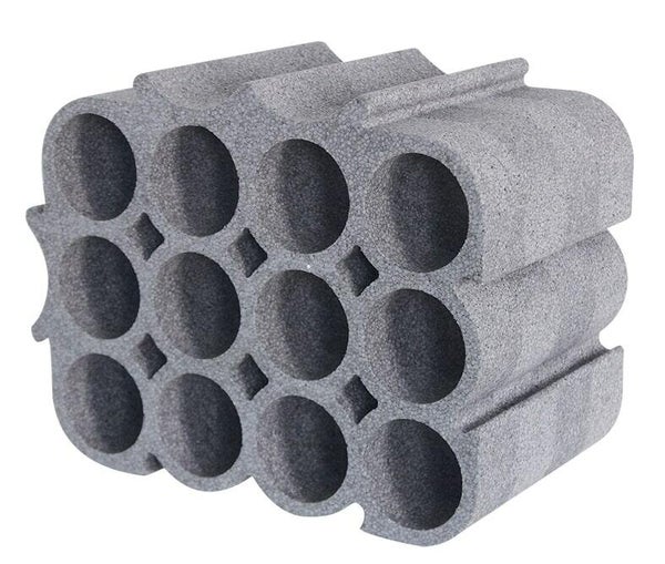 Casier de 12 emplacements en polystyrène