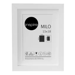 Cadre Milo, L.13 X H.18 Cm, Blanc