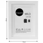 Cadre Milo, L.13 X H.18 Cm, Blanc