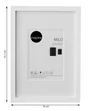 Cadre Milo, 21 x 29.7 cm blanc, INSPIRE
