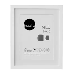 Cadre Milo, L.24 X H.30 Cm, Blanc