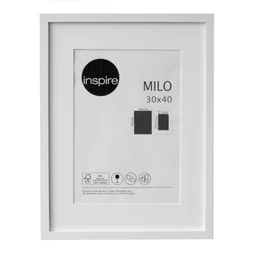 Cadre Milo, L.30 X H.40 Cm, Blanc