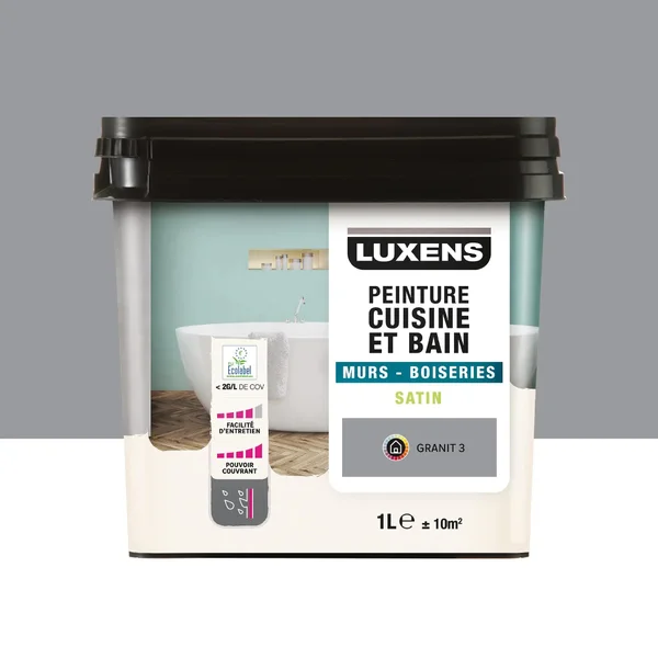 Peinture Mur Et Boiserie Granit 3 Luxens Granit 3 Satiné 1 L