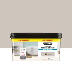 Peinture mur et boiserie Cuisine & bains LUXENS trench 6 satiné 3 l
