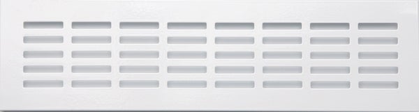Grille d'aération aluminium anodisé, L.30 x l.8 cm