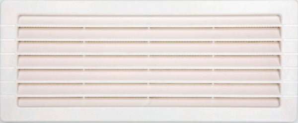 Grille d'aération abs naturel, L.10.7 x l.26 cm