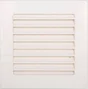 Grille d'aération abs naturel, L.14 x l.14 cm