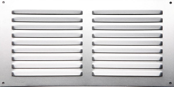 Grille d'aération aluminium anodisé, L.15 X L.30 Cm
