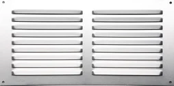 Grille d'aération aluminium anodisé, L.15 X L.30 Cm